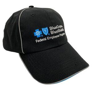 Blue Cross Blue Shield Federal Employee Program Black Baseball Cap Hat OSFM